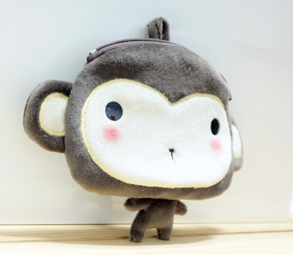 Bucute小猴證件套錢包/悠遊卡套/證件夾/獨家發售/手工製作/交換禮物/零錢包 第7張的照片