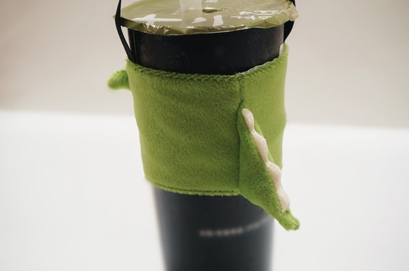 bucute小恐龍環保飲料提袋/飲料杯套/環保杯套/提袋 第3張的照片