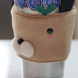 bucute大馬林鼠環保1000ml的冰壩杯提袋/飲料杯套/環保杯套/提袋 第6張的照片