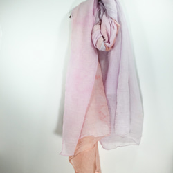 [Orange] Tie dye/scarf/shawl 3枚目の画像