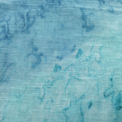 [藍海] 圍巾 絲巾 披肩 手染 渲染 染色/客製化 交換禮物 聖誕禮物 第5張的照片