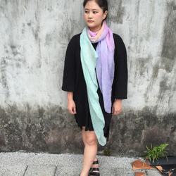 [Rainbow B] Tie dye/scarf/shawl 2枚目の画像