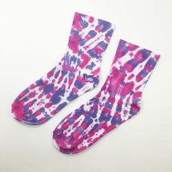 [毒藥] 襪子 3/4寬口襪 手染 渲染 染色/客製化 交換禮物 聖誕禮物 第1張的照片