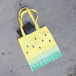 [Yellow watermelon] Tie dye/hand bag/shoulder bag/tote 1枚目の画像