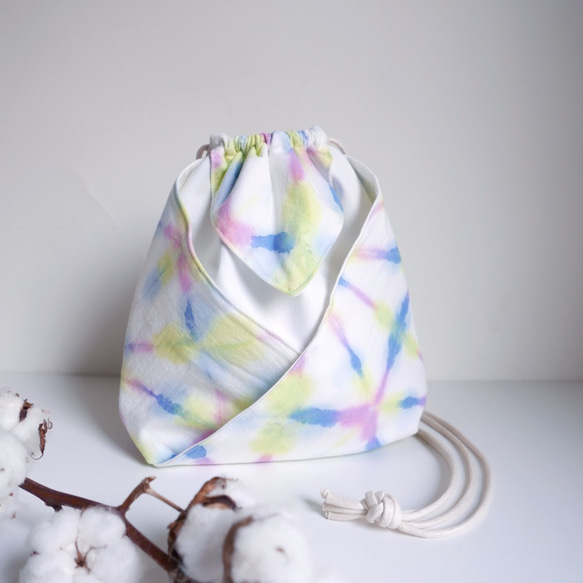 Tie dye/Kimono bag/hand bag/shoulder bag [Unicorn] 3枚目の画像