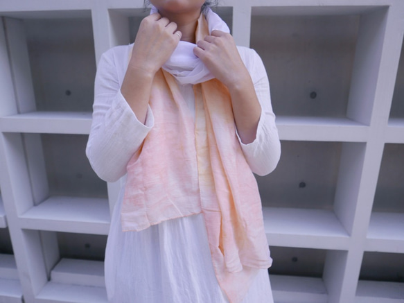 [Orange angel] Tie dye/scarf/shawl 7枚目の画像