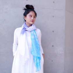 [Violet] Tie dye/scarf/shawl 5枚目の画像