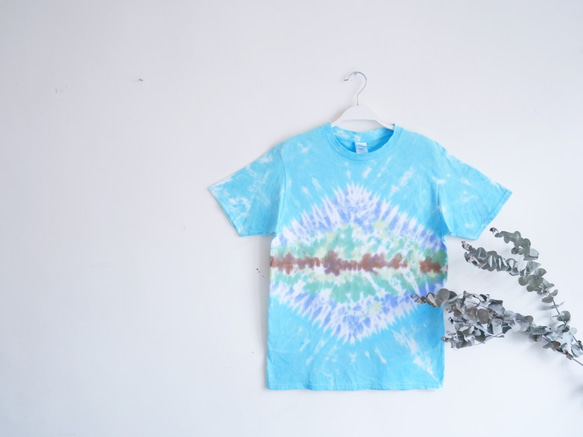 [Reflection] Tie dye/T-shirt/Garment/Custom size/Men 2枚目の画像