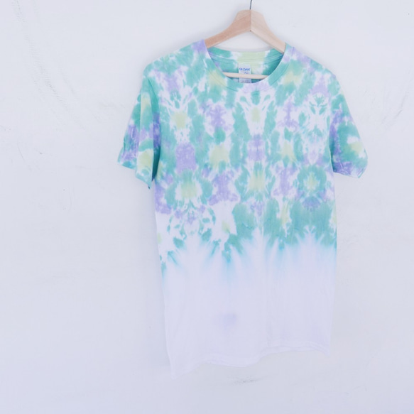 [Morning Glory]Tie dye/T-shirt/Garment/Custom size/Men/Women 1枚目の画像