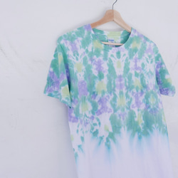 [Morning Glory]Tie dye/T-shirt/Garment/Custom size/Men/Women 2枚目の画像