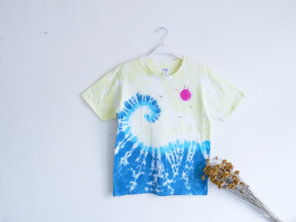 [Seagulls]Tie dye/T-shirt/Garment/Custom size/Men/Women 2枚目の画像