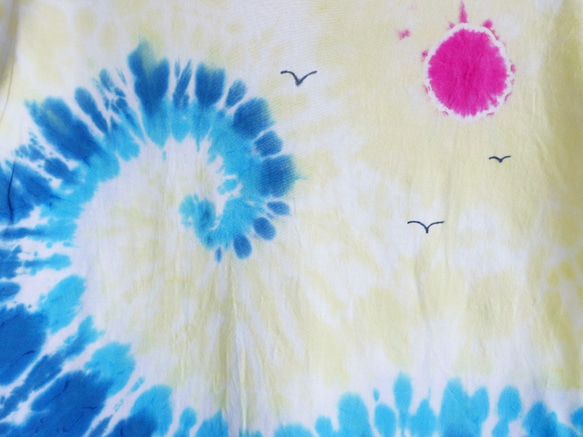 [Seagulls]Tie dye/T-shirt/Garment/Custom size/Men/Women 4枚目の画像