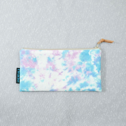 Tie-dye handmade Pencil Case Cosmetic bag : Cotton Candy  : 2枚目の画像