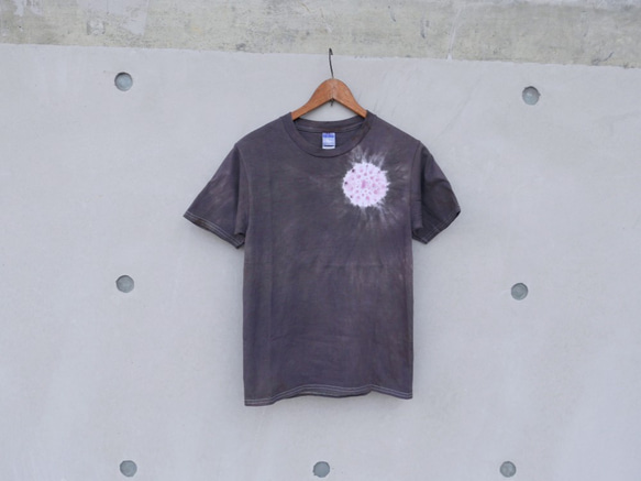 手染めTシャツ 台湾 デザイン Sakura Small 1枚目の画像