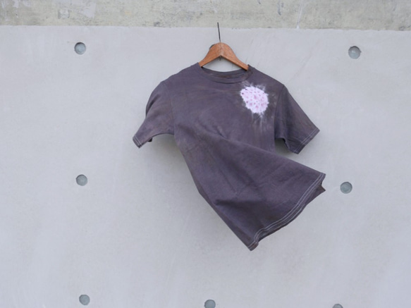 手染めTシャツ 台湾 デザイン Sakura Small 2枚目の画像