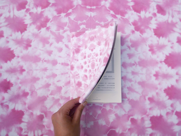 :Sakura: Hadmade Tie dye Book Cover for A5 Adjustable gifts 4枚目の画像