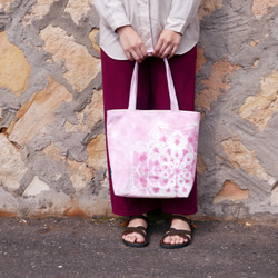 Tie-dye handmade tote bag :Sakura: 4枚目の画像