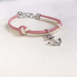 Handmade Simple Stylish Anchor Bracelets –vanilla&rose 1枚目の画像