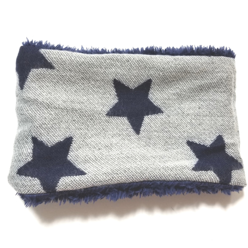 星柄ネックウォーマー スター柄 リバーシブル ネックウォーマー ネック