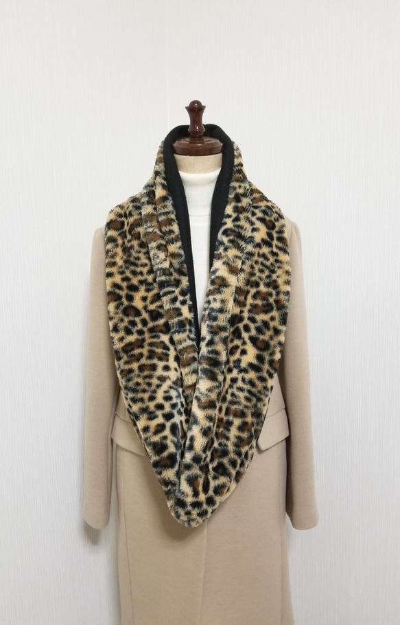 Leopard x Black 不同材質的組合 ☆ 蓬鬆蓬鬆的髮髻 第2張的照片