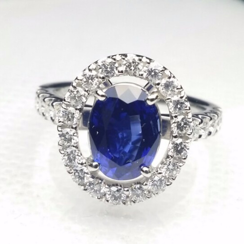 年末のプロモーション特価！ 天然サファイヤ リング【鑑別書付】ブルーサファイヤ2.54ct 指輪 アクセサリー