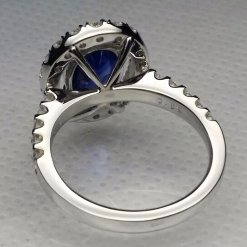 天然サファイヤ リング【鑑別書付】ブルーサファイヤ2.54ct 指輪