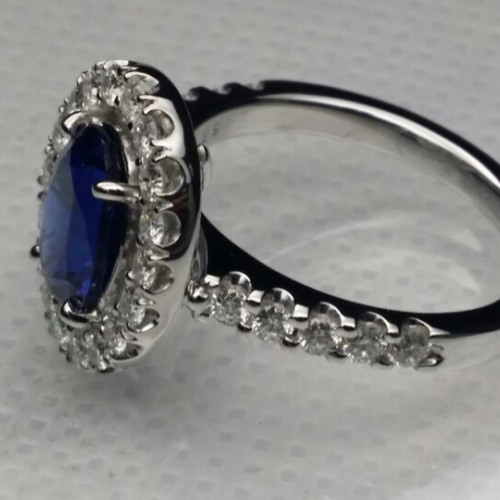 天然サファイヤ リング【鑑別書付】ブルーサファイヤ2.54ct 指輪
