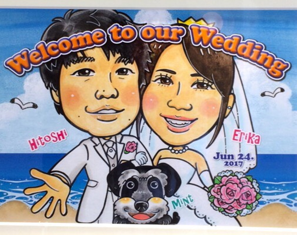 結婚式のウエルカムボード制作致します！ 1枚目の画像