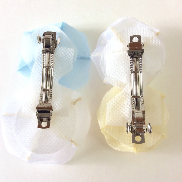 Kanzashi organza flower hair clip hair pin hair accessories 3枚目の画像