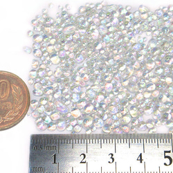 ガラス粒 オーロラ 10g【レジン ガラスカレット 宇宙 ハンドメイド用アクセサリーパーツ素材】 4枚目の画像