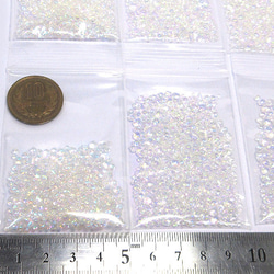 ガラス粒 オーロラ 10g【レジン ガラスカレット 宇宙 ハンドメイド用アクセサリーパーツ素材】 5枚目の画像