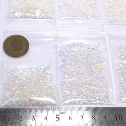 ガラス粒 オーロラ 10g【レジン ガラスカレット 宇宙 ハンドメイド用アクセサリーパーツ素材 蒸気猫】 5枚目の画像