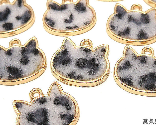 レジン パーツ レオパード ヒョウ柄 ぐで猫 ぐでねこチャンとぐでねこチャンレジンパーツヒョウ柄