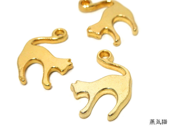 猫 ✨️希少✨️ イヤリング simmon ゴールド アクセサリー 片耳