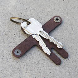 Hold Keys 鍵を抱きしめるキーケース／dark brown color 4枚目の画像