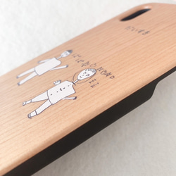 母の日・おすすめギフト◆人気プレゼント◆こどもの絵で作る・【ウッドiphoneケース】 2枚目の画像