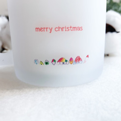 【クリスマス・NEW】子供の絵で作る：半透明ガラスマグカップ・ミニカード付 4枚目の画像