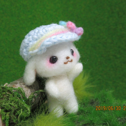帽子をかぶったウサギ 3枚目の画像