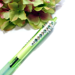 Deco 圓珠筆 [Jet Stream] 使用最好的水鑽在奧地利製造 ✳︎ 綠色 第3張的照片