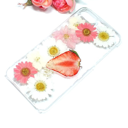 * Creema限制點！免費送貨* iPhone的草莓和花案例&lt;Chandweed，北極&gt; 第1張的照片