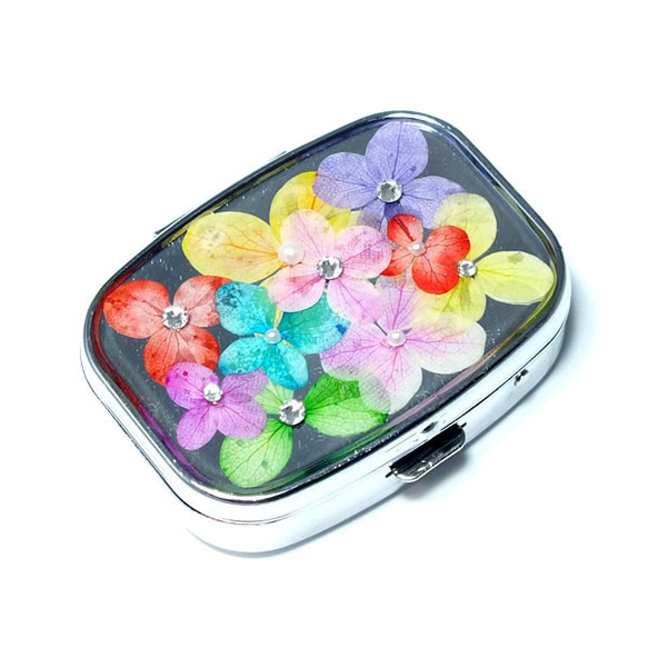 七彩繡球花藥盒（配件）*壓花器用* 第1張的照片