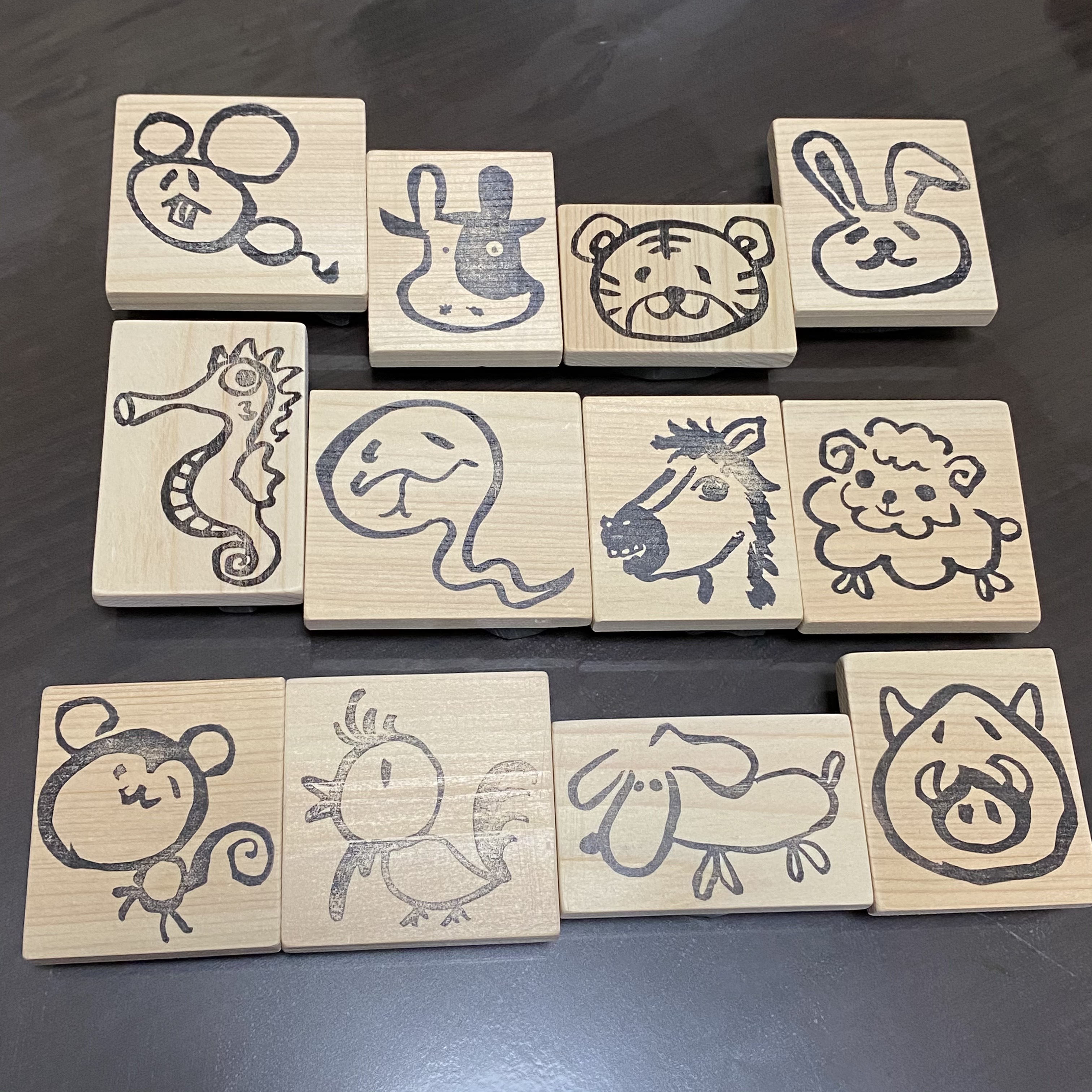 【十二支はんこセット】年賀状シリーズ 5,760円
