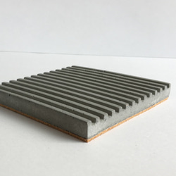 コンクリートコースター　四角形　-コンクリート/モルタル/セメント雑貨- 1枚目の画像