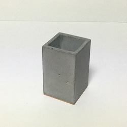 「特注品」ペン立てシングルボックス コンクリート製 3枚目の画像