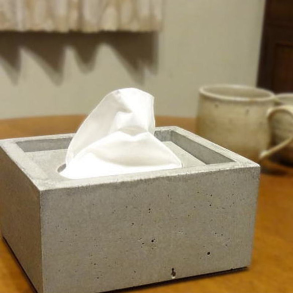 コンクリートのポケットティッシュケース -コンクリート/モルタル