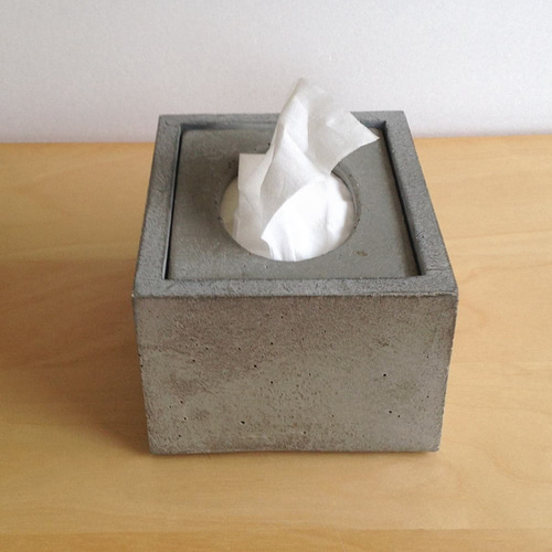 コンクリートのポケットティッシュケース -コンクリート/モルタル