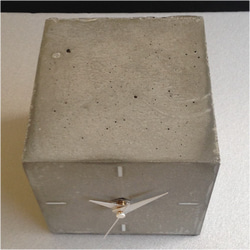 キューブ時計A-type コンクリート製　-コンクリート/モルタル/セメント雑貨- 4枚目の画像