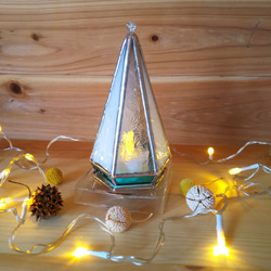 『Snowy tree 』  クリスマスツリー・LED専用キャンドルホルダー 4枚目の画像