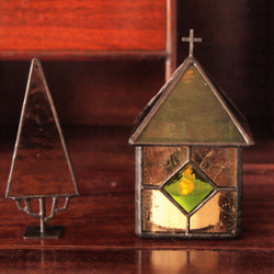 到教堂[Ⅱ] &lt;綠色&gt;：燭台彩繪玻璃 第5張的照片