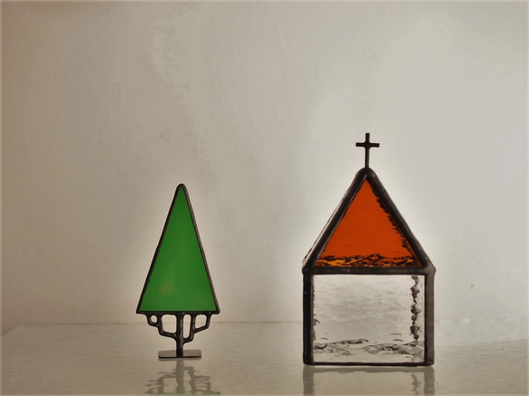 [Ⅰ] &lt;蜂蜜&gt;到教堂：燭台（LED蠟燭只），彩色玻璃 第2張的照片